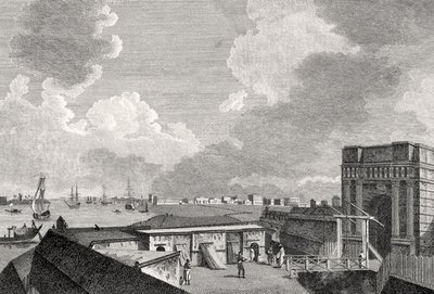 A View of Calcutta taken from Fort William, engraved by J. Eastgate by William after Hodges